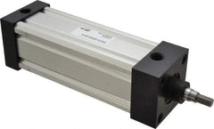 ARO/Ingersoll-Rand - 6" Stroke x 2-1/2" Bore Double Acting Air Cylinder - 7/16-20 Rod Thread, 250 Max psi, 185°F - Exact Tool & Supply