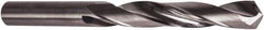 Precision Twist Drill - 1mm 118° Solid Carbide Jobber Drill - Bright Finish, Right Hand Cut, 32mm OAL, Split Point - Exact Tool & Supply