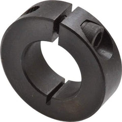 Climax Metal Products - 7/8" Bore, Steel, One Piece Clamp Collar - 1-5/8" Outside Diam, 1/2" Wide - Exact Tool & Supply