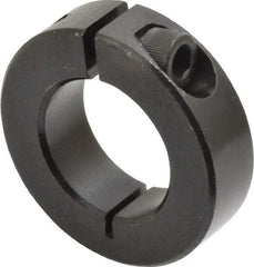 Climax Metal Products - 1" Bore, Steel, One Piece Clamp Collar - 1-3/4" Outside Diam, 1/2" Wide - Exact Tool & Supply