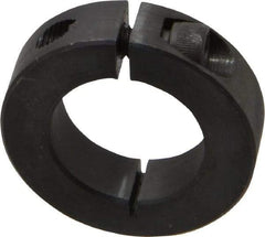 Climax Metal Products - 1-1/8" Bore, Steel, One Piece Clamp Collar - 1-7/8" Outside Diam, 1/2" Wide - Exact Tool & Supply