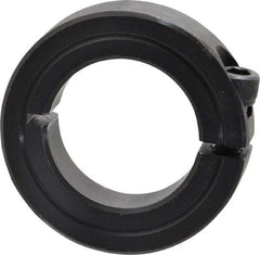 Climax Metal Products - 1-1/4" Bore, Steel, One Piece Clamp Collar - 2-1/16" Outside Diam, 1/2" Wide - Exact Tool & Supply