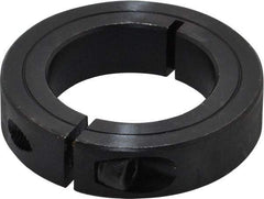 Climax Metal Products - 1-1/2" Bore, Steel, One Piece Clamp Collar - 2-3/8" Outside Diam, 9/16" Wide - Exact Tool & Supply