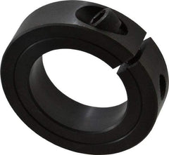 Climax Metal Products - 1-5/8" Bore, Steel, One Piece Clamp Collar - 2-5/8" Outside Diam, 11/16" Wide - Exact Tool & Supply