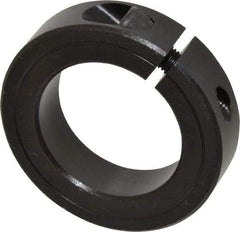 Climax Metal Products - 1-3/4" Bore, Steel, One Piece Clamp Collar - 2-3/4" Outside Diam, 11/16" Wide - Exact Tool & Supply