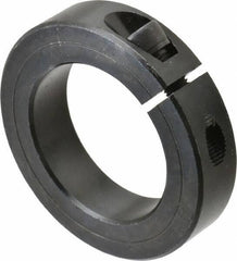 Climax Metal Products - 1-15/16" Bore, Steel, One Piece Clamp Collar - 3" Outside Diam, 11/16" Wide - Exact Tool & Supply