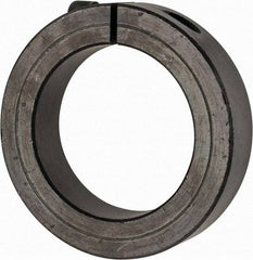 Climax Metal Products - 2-3/16" Bore, Steel, One Piece Clamp Collar - 3-1/4" Outside Diam, 3/4" Wide - Exact Tool & Supply