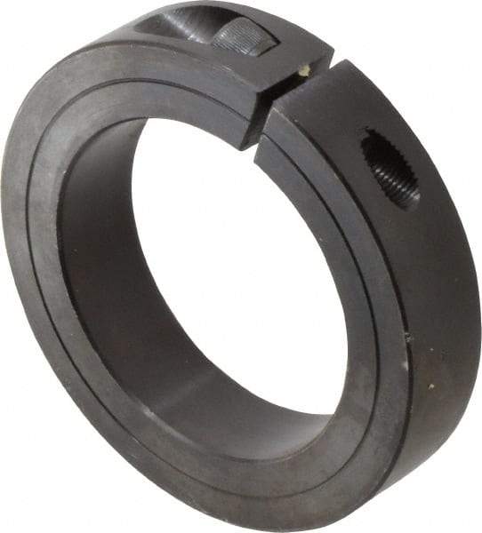 Climax Metal Products - 2-3/4" Bore, Steel, One Piece Clamp Collar - 4" Outside Diam, 7/8" Wide - Exact Tool & Supply