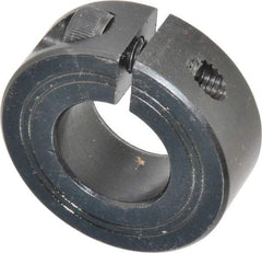 Climax Metal Products - 20mm Bore, Steel, One Piece Clamp Collar - 1-5/8" Outside Diam - Exact Tool & Supply