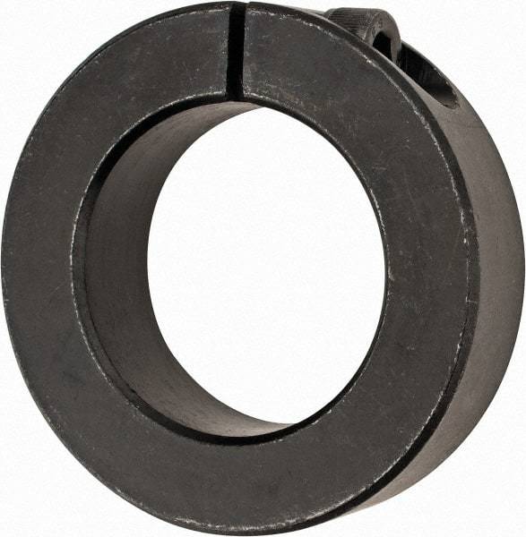 Climax Metal Products - 45mm Bore, Steel, One Piece Clamp Collar - 2-7/8" Outside Diam - Exact Tool & Supply