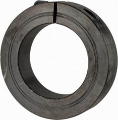 Climax Metal Products - 50mm Bore, Steel, One Piece Clamp Collar - 3-1/8" Outside Diam - Exact Tool & Supply