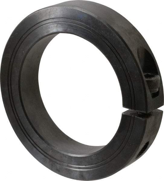 Climax Metal Products - 70mm Bore, Steel, One Piece Clamp Collar - 4" Outside Diam - Exact Tool & Supply