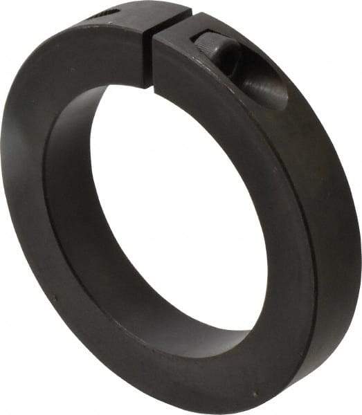 Climax Metal Products - 75mm Bore, Steel, One Piece Clamp Collar - 4-1/4" Outside Diam - Exact Tool & Supply