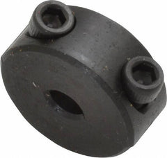 Climax Metal Products - 3/16" Bore, Steel, Two Piece Shaft Collar - 11/16" Outside Diam, 5/16" Wide - Exact Tool & Supply