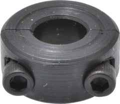 Climax Metal Products - 5/16" Bore, Steel, Two Piece Shaft Collar - 11/16" Outside Diam, 5/16" Wide - Exact Tool & Supply