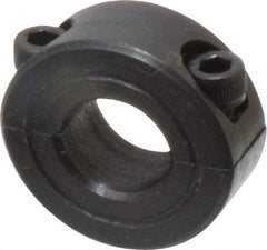 Climax Metal Products - 7/16" Bore, Steel, Two Piece Shaft Collar - 15/16" Outside Diam, 3/8" Wide - Exact Tool & Supply