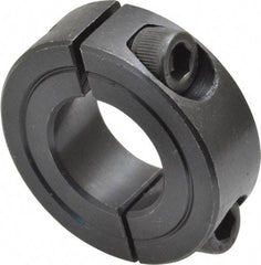 Climax Metal Products - 3/4" Bore, Steel, Two Piece Shaft Collar - 1-1/2" Outside Diam, 1/2" Wide - Exact Tool & Supply