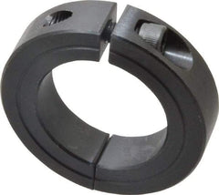 Climax Metal Products - 1-1/2" Bore, Steel, Two Piece Shaft Collar - 2-3/8" Outside Diam, 9/16" Wide - Exact Tool & Supply