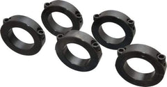 Climax Metal Products - 1-3/4" Bore, Steel, Two Piece Shaft Collar - 2-3/4" Outside Diam, 11/16" Wide - Exact Tool & Supply