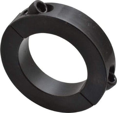 Climax Metal Products - 1-15/16" Bore, Steel, Two Piece Shaft Collar - 3" Outside Diam, 11/16" Wide - Exact Tool & Supply