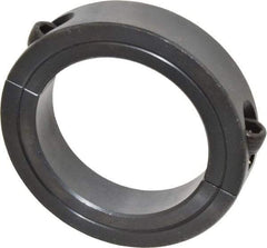 Climax Metal Products - 2-7/16" Bore, Steel, Two Piece Two Piece Split Shaft Collar - 3-1/2" Outside Diam, 3/4" Wide - Exact Tool & Supply