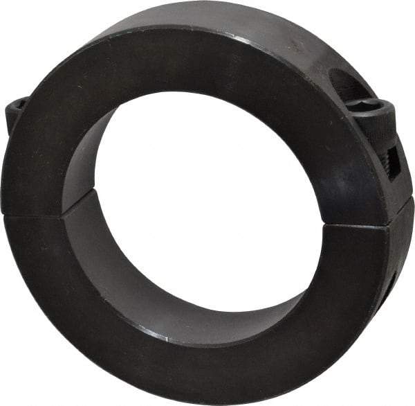 Climax Metal Products - 2-1/2" Bore, Steel, Two Piece Shaft Collar - 3-3/4" Outside Diam, 7/8" Wide - Exact Tool & Supply