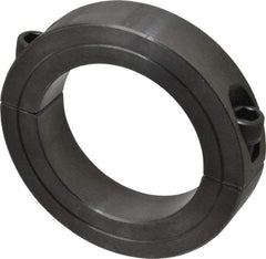 Climax Metal Products - 2-5/8" Bore, Steel, Two Piece Two Piece Split Shaft Collar - 3-7/8" Outside Diam, 7/8" Wide - Exact Tool & Supply