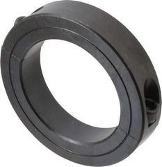 Climax Metal Products - 2-7/8" Bore, Steel, Two Piece Two Piece Split Shaft Collar - 4-1/4" Outside Diam, 7/8" Wide - Exact Tool & Supply