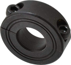 Climax Metal Products - 17mm Bore, Steel, Two Piece Shaft Collar - 1-1/2" Outside Diam - Exact Tool & Supply