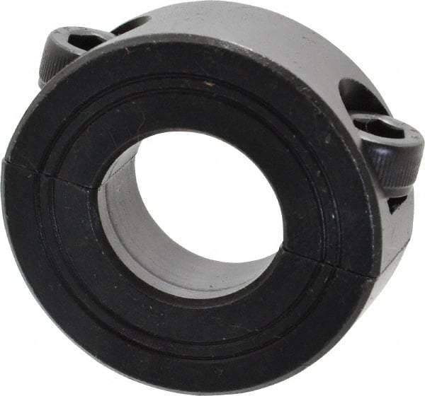Climax Metal Products - 20mm Bore, Steel, Two Piece Shaft Collar - 1-5/8" Outside Diam - Exact Tool & Supply