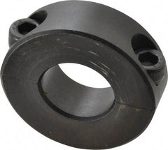 Climax Metal Products - 21mm Bore, Steel, Two Piece Shaft Collar - 1-3/4" Outside Diam - Exact Tool & Supply