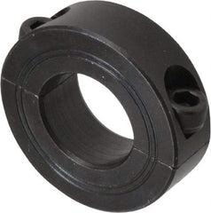 Climax Metal Products - 24mm Bore, Steel, Two Piece Shaft Collar - 1-7/8" Outside Diam - Exact Tool & Supply