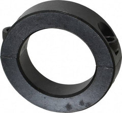 Climax Metal Products - 40mm Bore, Steel, Two Piece Shaft Collar - 2-3/8" Outside Diam - Exact Tool & Supply