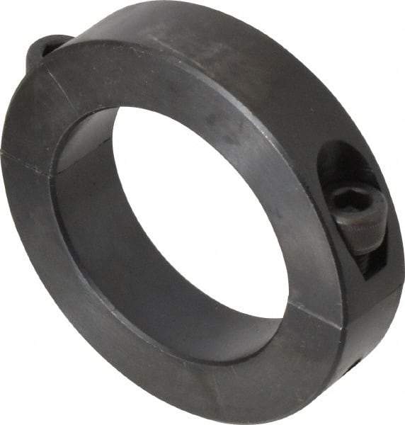 Climax Metal Products - 55mm Bore, Steel, Two Piece Shaft Collar - 3-1/4" Outside Diam - Exact Tool & Supply