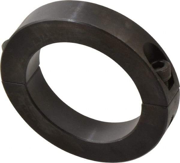 Climax Metal Products - 70mm Bore, Steel, Two Piece Shaft Collar - 4" Outside Diam - Exact Tool & Supply