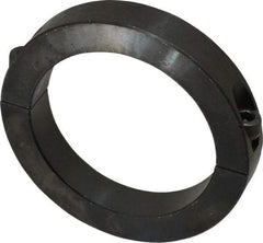 Climax Metal Products - 80mm Bore, Steel, Two Piece Shaft Collar - 4-1/4" Outside Diam - Exact Tool & Supply