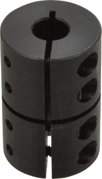 Climax Metal Products - 3/8" Inside x 1-1/16" Outside Diam, Rigid Coupling without Keyway - 1-5/8" Long - Exact Tool & Supply