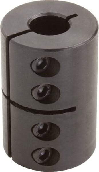 Climax Metal Products - 2" Inside x 3-1/4" Outside Diam, Rigid Coupling without Keyway - 4-7/8" Long - Exact Tool & Supply