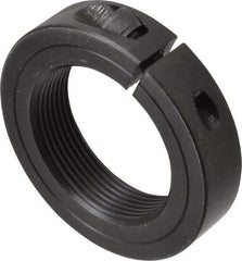 Climax Metal Products - 2-12 Thread, Steel, One Piece Threaded Shaft Collar - 3" Outside Diam, 11/16" Wide - Exact Tool & Supply