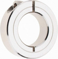 Climax Metal Products - 1" Bore, Stainless Steel, One Piece Clamp Collar - 1-3/4" Outside Diam, 1/2" Wide - Exact Tool & Supply