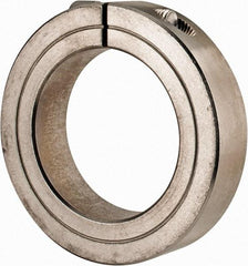 Climax Metal Products - 1-15/16" Bore, Stainless Steel, One Piece Clamp Collar - 3" Outside Diam, 11/16" Wide - Exact Tool & Supply