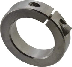 Climax Metal Products - 2" Bore, Stainless Steel, One Piece Clamp Collar - 3" Outside Diam, 11/16" Wide - Exact Tool & Supply