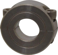 Climax Metal Products - 1/2" Bore, Stainless Steel, Two Piece Shaft Collar - 1-1/8" Outside Diam, 13/32" Wide - Exact Tool & Supply