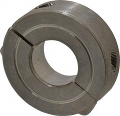Climax Metal Products - 9/16" Bore, Stainless Steel, Two Piece Shaft Collar - 1-5/16" Outside Diam, 7/16" Wide - Exact Tool & Supply