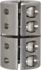 Climax Metal Products - 3/8" Inside x 7/8" Outside Diam, One Piece Split Clamping Collar - 1-3/8" Long - Exact Tool & Supply
