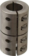 Climax Metal Products - 1" Inside x 1-3/4" Outside Diam, One Piece Split Clamping Collar - 3" Long - Exact Tool & Supply