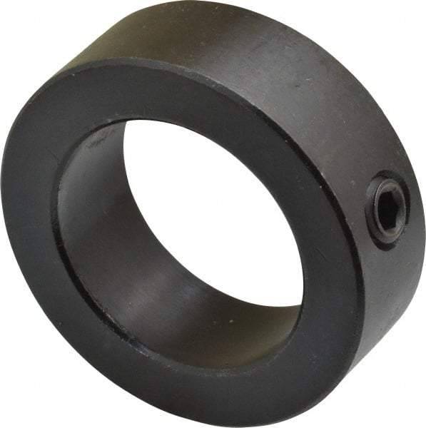 Climax Metal Products - 1-1/2" Bore, Steel, Set Screw Shaft Collar - 2-1/4" Outside Diam, 3/4" Wide - Exact Tool & Supply