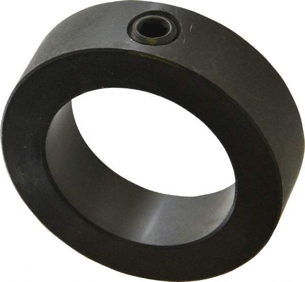 Climax Metal Products - 2" Bore, Steel, Set Screw Shaft Collar - 3" Outside Diam, 7/8" Wide - Exact Tool & Supply