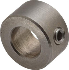 Climax Metal Products - 12mm Bore, Stainless Steel, Set Screw Shaft Collar - 7/8" Outside Diam - Exact Tool & Supply