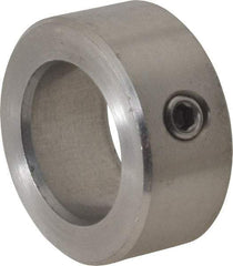 Climax Metal Products - 20mm Bore, Stainless Steel, Set Screw Shaft Collar - 1-1/4" Outside Diam - Exact Tool & Supply